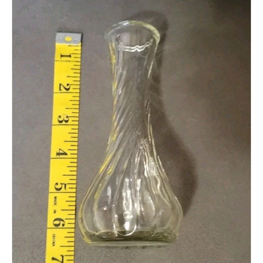 Hoosier Bud Vases - Clear Glass - 6